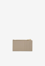 Saint Laurent Cassandre Matelassé Cardholder Taupe 607915BOW01/S_YSL-2721