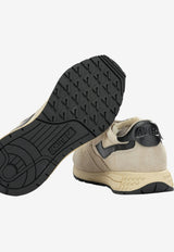 Autry Reelwind Nylon and Suede Sneakers Beige WWLMUT60_16935d1c-d30a-40b7-bd6d-f0c303472655