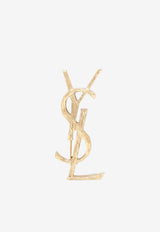 Saint Laurent Cassandre Textured Brooch Gold 748486Y1500/S_YSL-8007