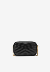 Saint Laurent Mini Lou Quilted Leather Crossbody Bag Black 748849DV701/S_YSL-1000