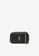 Saint Laurent Mini Lou Quilted Leather Crossbody Bag Black 748849DV701/S_YSL-1000
