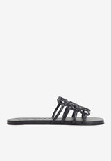 Anagram Petal Leather Flat Sandals