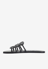 Anagram Petal Leather Flat Sandals