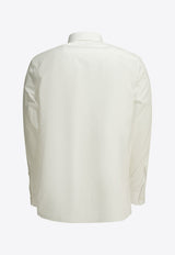 Givenchy Logo Embroidered Casual Shirt White BM616M165R100_bdcbf5aa-4267-4420-b277-980919f89ee8