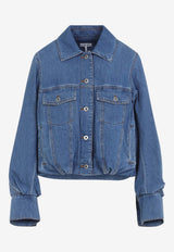 Balloon-Sleeved Denim Jacket