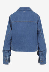 Balloon-Sleeved Denim Jacket