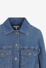 Balloon-Sleeved Denim Jacket