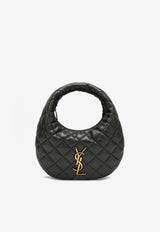 Saint Laurent Icarino Hobo Bag in Quilted Nappa Leather Gray 851689AAANG/S_YSL-1997