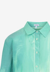Crinkled Gradient Long-Sleeved Shirt