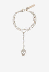 Crystal Paved Skull Bracelet
