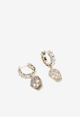 Crystal Paved Skull Earrings