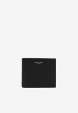 Saint Laurent East/West Wallet in Grain De Poudre Leather Black 396307BTY0N/S_YSL-1000