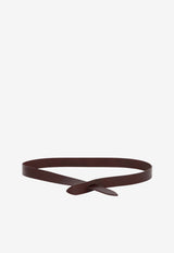 Isabel Marant Lecce Leather Knotted Belt Burgundy 23ACE011CFAA3B65A80BY_8c4558f5-de80-4db2-90b1-23efc4282986