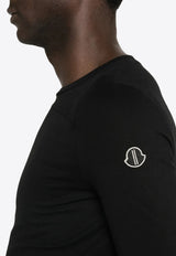 Moncler + Rick Owens Girder Long-Sleeved T-shirt Black MU01F8D0189AHD_999