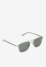 Saint Laurent Joe Aviator Sunglasses Gray 862858Y9973/S_YSL-8130