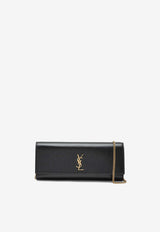 Saint Laurent Kate Leather Chain Clutch Black 851921AAGBE/S_YSL-1000