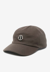 Moncler + Rick Owens Logo Baseball Cap Gray MU01F3B0289BAD_256