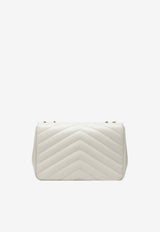 Saint Laurent Large Loulou Quilted Leather Shoulder Bag Cream 803541AAEAX/S_YSL-9207