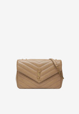 Saint Laurent Large Loulou Quilted Leather Shoulder Bag Beige 803541AAEAX/S_YSL-2357