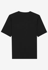 Saint Laurent Embroidered Logo Oversized T-shirt Black 857461Y37XE/S_YSL-1000