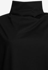 Alaïa Triangle Mock-Neck T-shirt Black AA9I0033J103D999_852ac718-c006-4c4b-a2c3-1863999b2658