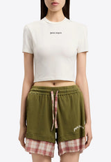 Palm Angels Classic Logo Baby T-shirt Off-white PWAA077S26JER001_0310