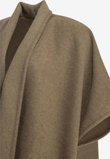 Ferragamo Cashmere Wrap Fringed Poncho Brown 0795395_9bd96431-08a1-4723-acf6-4fb81fa85392