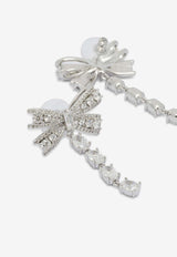 Self-Portrait Crystal Bow Drop Earrings Silver PF26-602E-SLSILVER_d7ffc0ab-6e65-4292-8b0d-ebd9f9bb3fd1