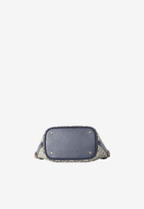 Tory Burch T Monogram Jacquard Bucket Bag Blue 181372--405