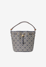 Tory Burch T Monogram Jacquard Bucket Bag Blue 181372--405