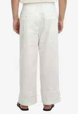 Jacquemus Marin Wide-Leg Pants White PAM00574-AW00648-100