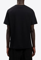 Palm Angels Neck Logo T-shirt Black PMAA109S26JER008_1025