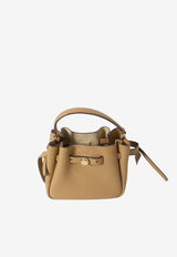 Tory Burch Mini Romy Hammered Leather Bucket Bag Brown 179988--227