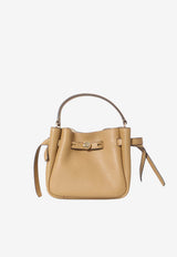 Tory Burch Mini Romy Hammered Leather Bucket Bag Brown 179988--227