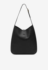Saint Laurent Large Le 5 à 7 Grained Leather Shoulder Bag Black 850545AAAUQ/S_YSL-1000
