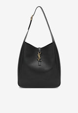 Saint Laurent Large Le 5 à 7 Grained Leather Shoulder Bag Black 850545AAAUQ/S_YSL-1000
