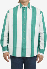 Jacquemus Camargue Striped Shirt Green SHM00605-AW00796-5LS