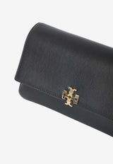 Tory Burch Small Charlie Leather Clutch Bag Black 180725--001