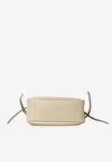 Tory Burch Romy Hammered Leather Bucket Bag Beige 166982--023