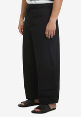 Jacquemus Marin Wide-Leg Pants Black PAM00574-AW00648-990
