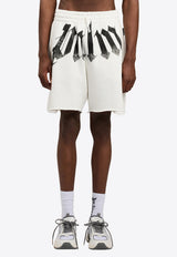 Palm Angels Big Waist Logo Shorts White PMCI02CS26FLE001_0310