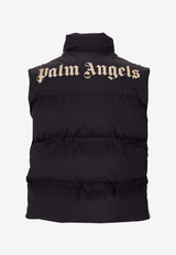 Palm Angels Classic Logo Track Down Vest Black PMED058S26FAB001_100A