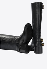 Chloé Dakota Grained Leather Knee-High Boots Black CH26A12EYR001_e1e79fe8-9c09-4be8-9880-1b6eaafe34e2
