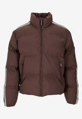 Palm Angels Classic Logo Track Down Jacket Brown PMED057S26FAB002_600A