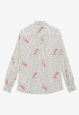 Valentino Polka Dots Print Silk Shirt Multicolor 9B3AB8N0A9N/T_VALE-3G5