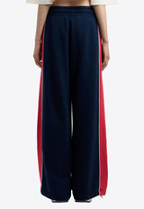 Palm Angels Classic Logo Colorblocked Track Pants Navy PWCH02AS26FLE001_4625