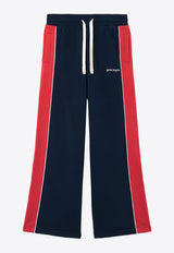 Palm Angels Classic Logo Colorblocked Track Pants Navy PWCH02AS26FLE001_4625