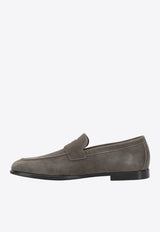 Ferragamo Tiberio Suede Leather Loafers Taupe 0794339_bb18d2d0-2b5a-421e-89b7-e3f5a1d75cca