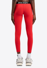 Palm Angels Classic Logo Sport Leggings Red PWVG016S26FAB001_2510