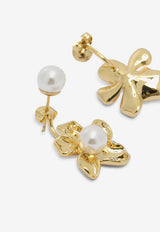 Self-Portrait Flower Pearl Drop Earrings Gold PF26-647E-GDGOLD_169f8be0-326f-49c9-b686-89e5427ab726